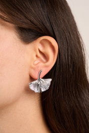 Heliophilia Silver Pendientes de Plata Plateados